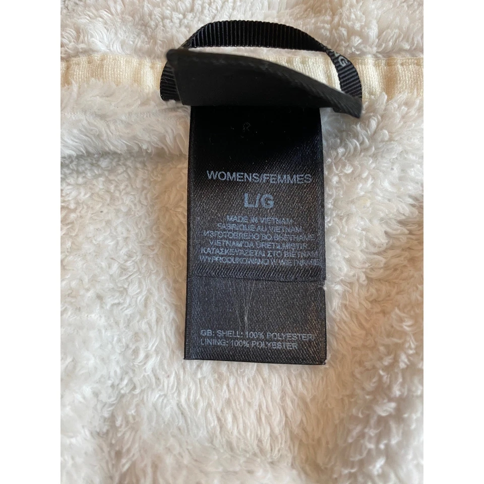 Chaqueta polar de felpa difusa para mujer The North Face Osito blanca cremallera completa talla grande Foto 3 de 4