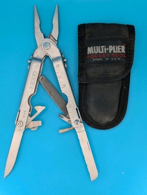 Vintage Gerber Stainless Steel Needlenose MP400 Multi-Tool Pliers! With Sheath!