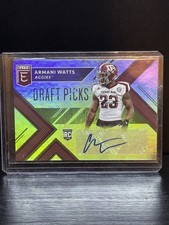 Panini 2018 Elite Draft Picks Armani Watts Rookie Auto Texas A&M Aggies #210