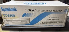 Symphonic CD5800 5 Disc CD Player Compact Disc Brand New Open Box