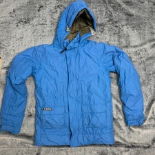 Burton The White Collection Waterproof Insulated Ski Snowboard Jacket Blue Large