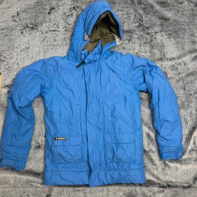 Burton The White Collection Waterproof Insulated Ski Snowboard Jacket Blue Large