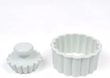 Tart Cutting Mold Set, 4 inch Fluted Round Cookie Cutter Round Double Cut and 2.