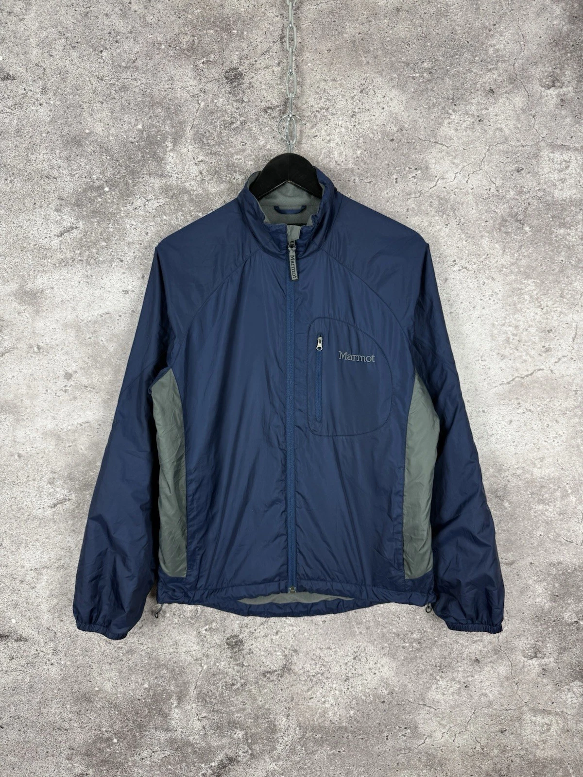 Marmot Men's Lightweight Nylon Fleece Lined Jacket Blue Size S