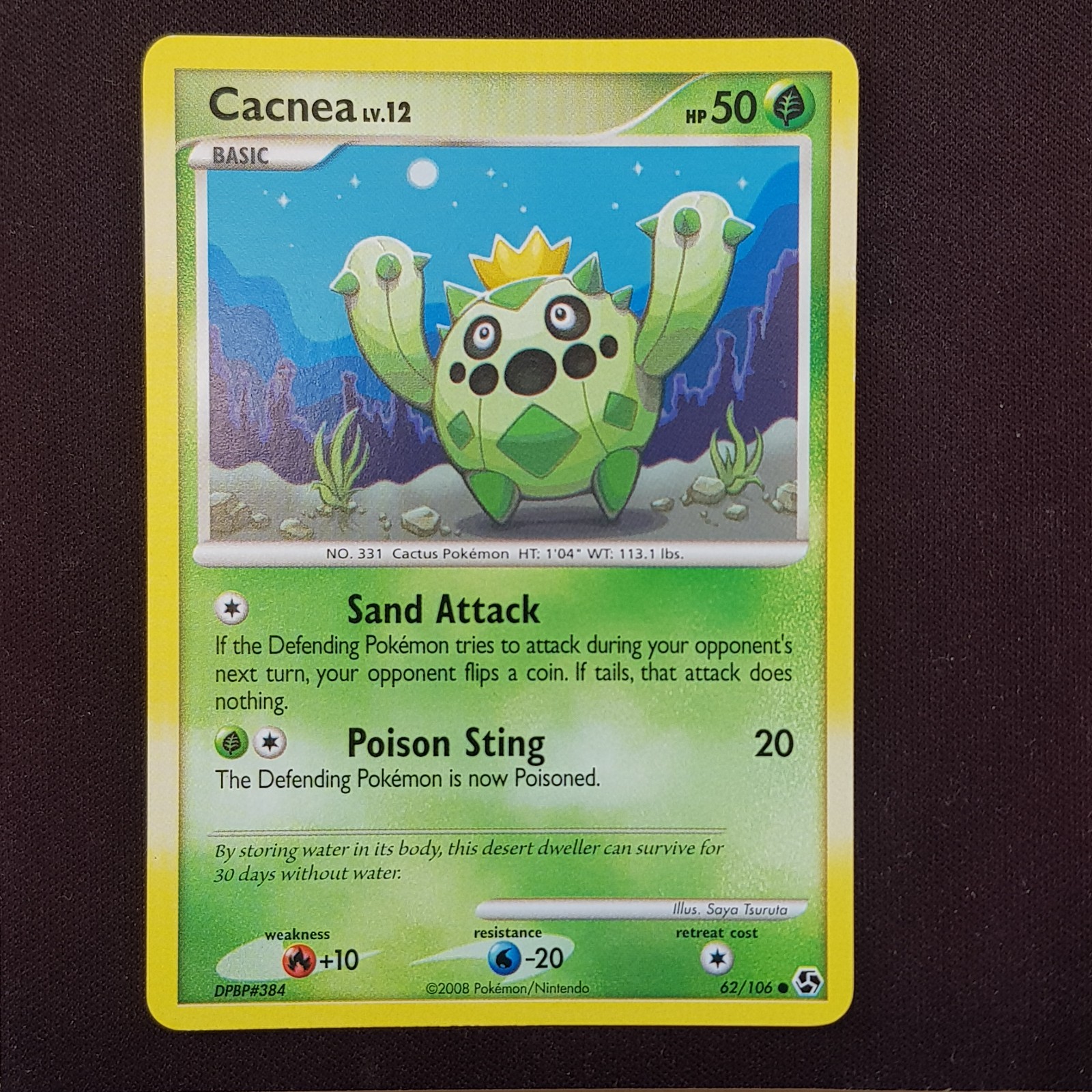 Cacnea 62/106💎NEAR MINT💎Great Encounters Pokemon Card TCG