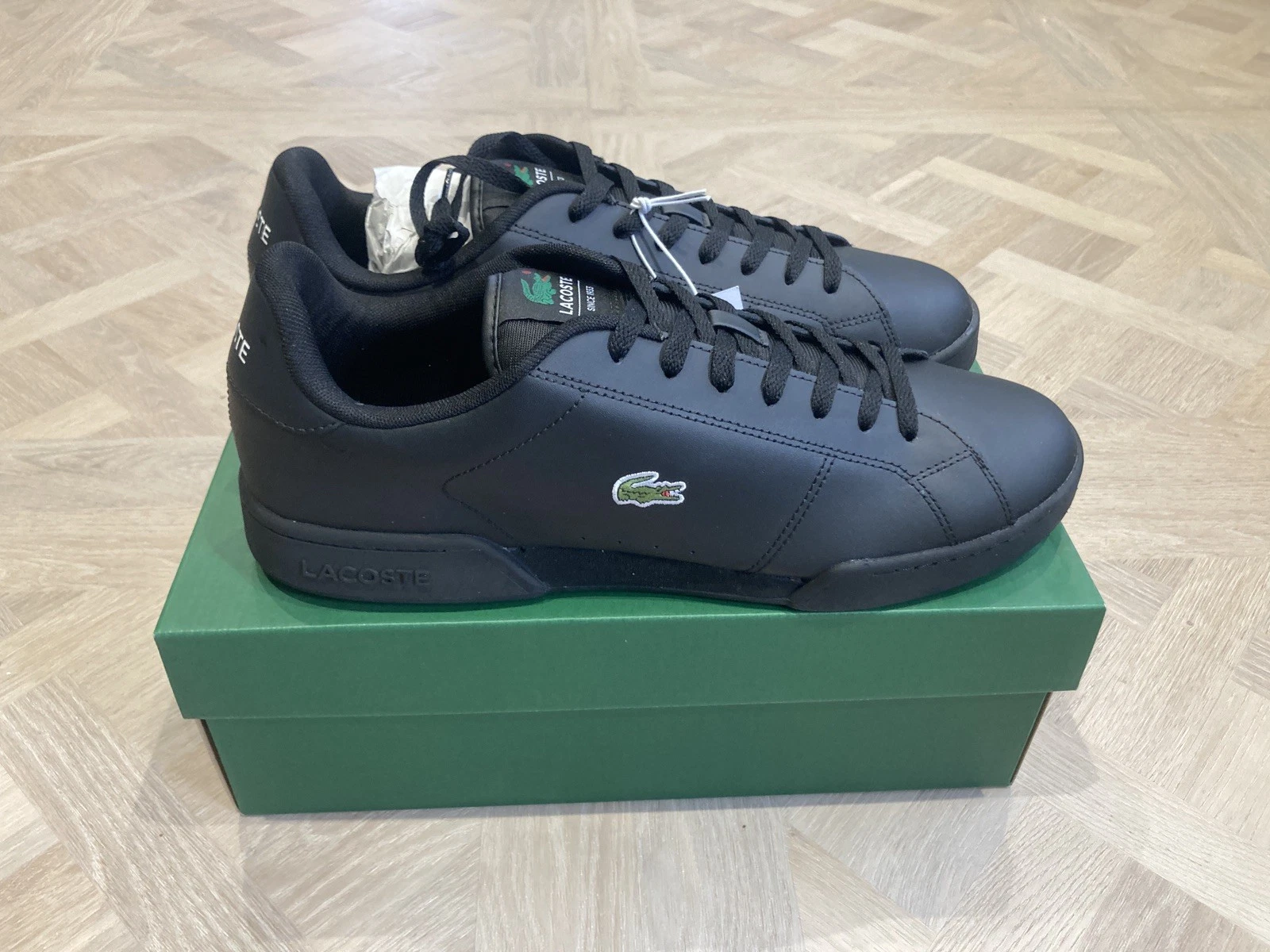Lacoste Carnaby Cupsole Leather Shoes in Black Trainers UK 12
Opens in a new window or tab