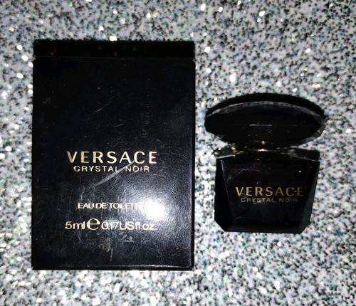 Crystal Noir Versace Mini Women 0.17 oz 5ml Eau De Toilette Dab-On Splash Nib