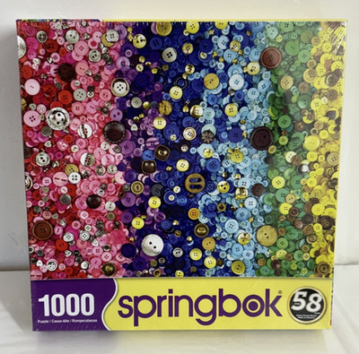 NEW Sealed Box BUNCHES OF BUTTONS Springbok 1000 piece Jigsaw Puzzle Made In USA