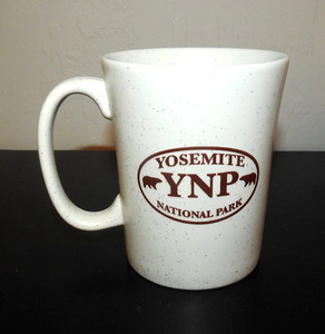 Yosemite National Park Ceramic Coffee Mug "YNP" Park Graphic Logo Speckled Look