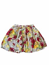 Xhilaration Women  s Floral Button Front Skater Skirt Size Large