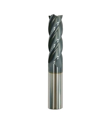 58 Carbide Square End Mill, HRC 45 Deg Single End 4 Flute AlTiN ating Mill Bits