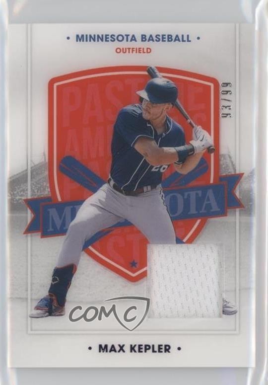 2021 Panini Chronicles America's Pastime Swatches Blue 93/99 Max Kepler #61 s1i