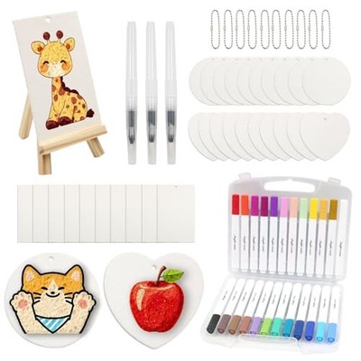  68 PCS Magic 3D Foam Texture Painting Kit, Puffy Paint Including 30 PCS Magic 
