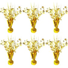 6 Pack Metallic Foil Spray Centerpiece Star Table Decoration Burst Table Cent...