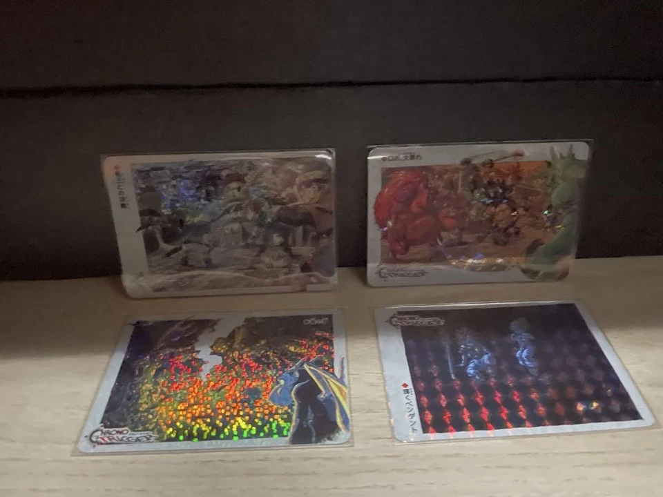 Chrono Trigger Trading Card Set Lot Hologram Not for Sale Promo Squaresoft Japan - Bild 3 von 4