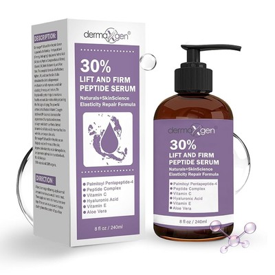 Lift & Firm 30% Peptide Serum for Face   Anti-Aging Serum with Vitamin C,