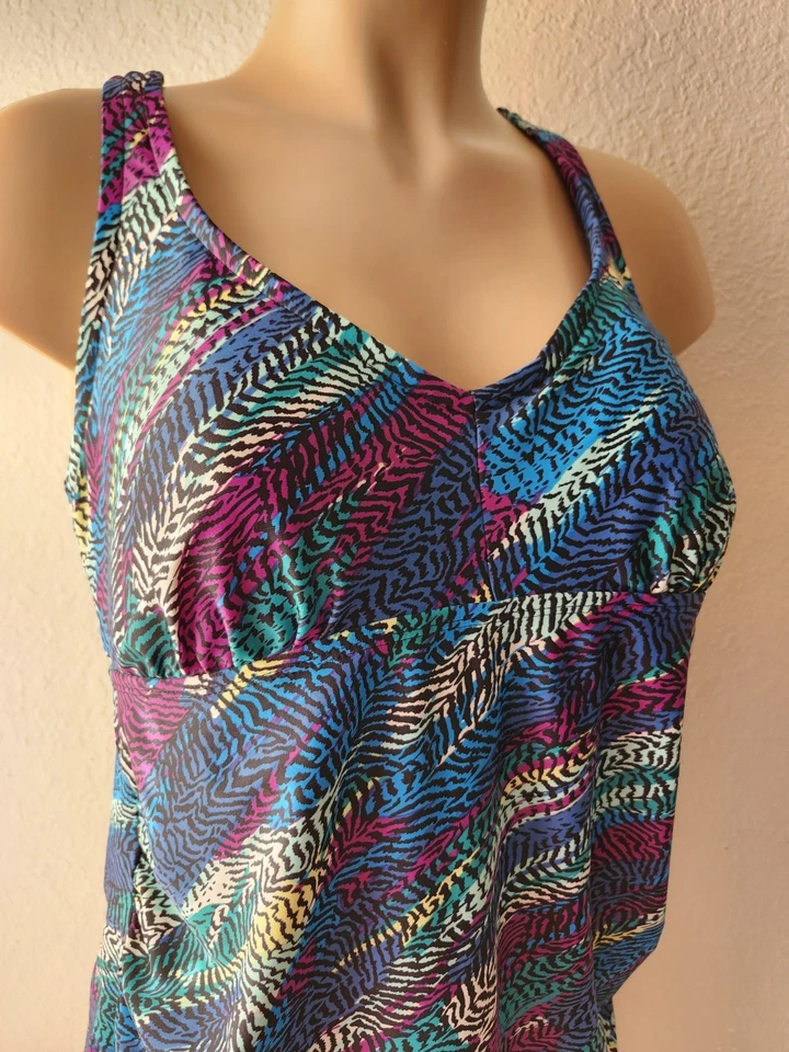 Ava Viv Tankini Swim Top Size 14W - Image 3 of 4