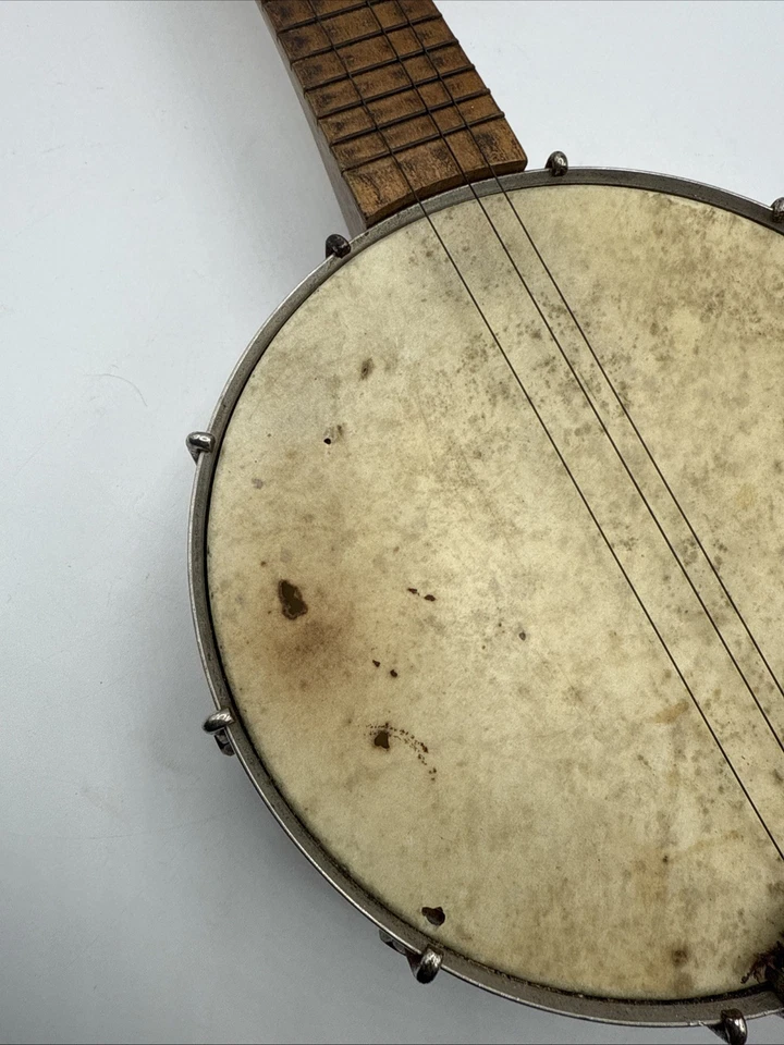 ANTIQUE 1920S CONCERTONE BANJO UKULELE MUSICAL INSTRUMENT BANJOLELE Needs Work - Image 2 of 4