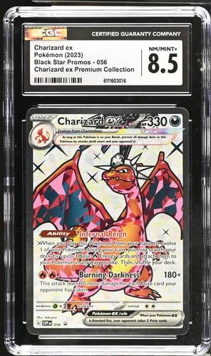 Charizard EX 056 Premium Collection Black Star Promos Pokemon CGC 8.5 Nm/mint+