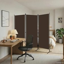 Image of 3-Panels Room Divider Wall Privacy Screen Protector Foldable Freestanding