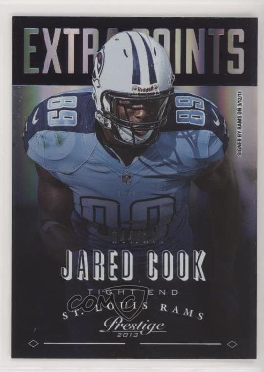 2013 Panini Prestige Extra Points Purple 44/100 Jared Cook #159 3n1