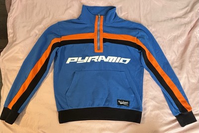 Black Pyramid Brand Men s 1/4 Zip Sweater Size Small RARE Chris Brown 
