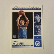 2022-23 Panini Chronicles Rookie Chet Holmgren #49 Thunder NBA Basketball Card