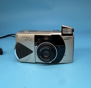 Samsung Fino 115S 35mm Film Point And Shoot Camera, Silver - Tested