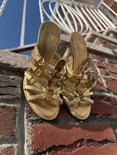 Vintage Y2K Giuseppe Zanotti early 2000 Leather Heel Sandals