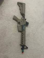 Lancer Tactical LT-19 Proline Airsoft Rifle Tan 10-Inch KeyMod Rail