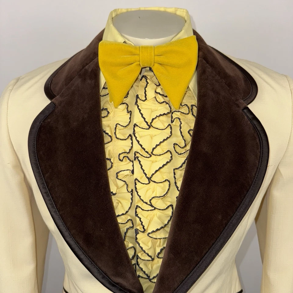 Jaqueta smoking vintage After Six blazer anos 60 anos 70 casamento formatura casaco discoteca masculina 39 R - Imagem 3 de 4