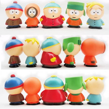5PCS/SET South Park Action Figures Stan Eric Cartoon Dolls Kids Gift Decor 6CM