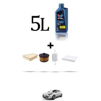 Hoffcar Servicekit 3 Filter Und 5L ÖL FüR Renault Megane III 1.2 TCE 85KW Ab