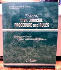 New 2025 Federal Civil Judicial Procedure and Rules Thomson Reuters West