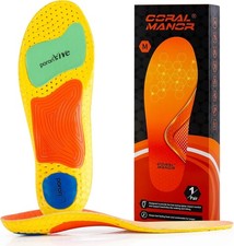 Orthotic Shoe Insoles Inserts Flat Feet High Arch Support for Plantar Fasciitis