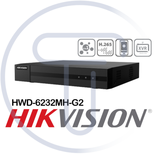 Hikvision Hiwatch DVR HWD-6232MHG2 4 8 16 32 channels 4 Megapixel Hybrid 5 in 1 - 第 1/3 張圖片