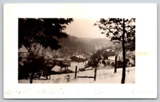 nr Fulton (Perhaps nr The Thompson Causeway)~Beautiful Valley in Snow~RPPC 1936