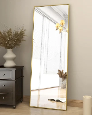 Standspiegel 163x53 cm Robust Ganzkörperspiegel mit Minimalistische Schmaler Alu - Bild 1 von 4