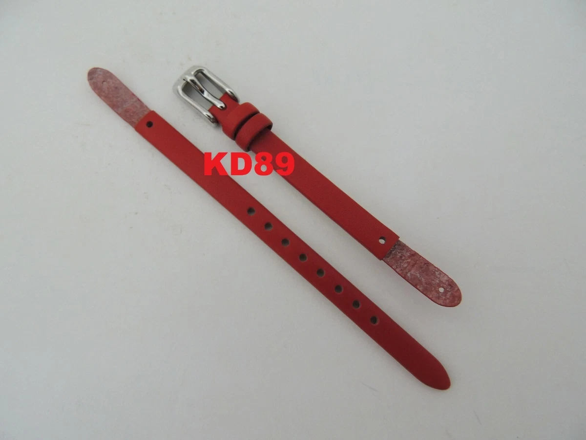 Genuine original Fossil ES 4119 Red leather strap band screws