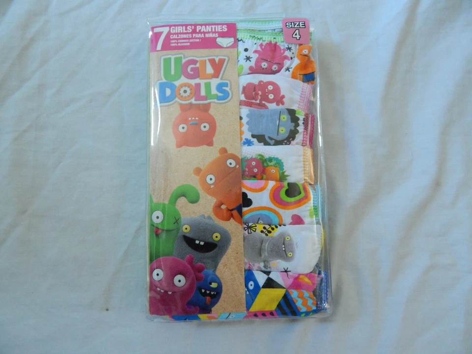 Girls Underwear Ugly Dolls 7 Pair Size 4 Panties Briefs NEW KidsHipster Moxy - Image 4 of 4