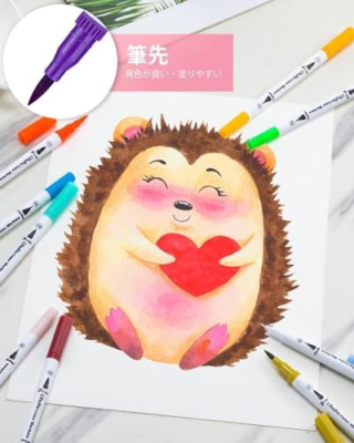 Ohuhu Art Marker Pen 160 colors Brush Tip & Extra Fine Tip Water