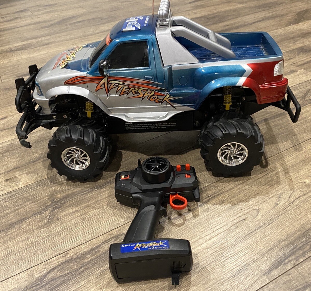 Vintage Radio Shack Aftershock 4x4 Control RC Monster Truck 60