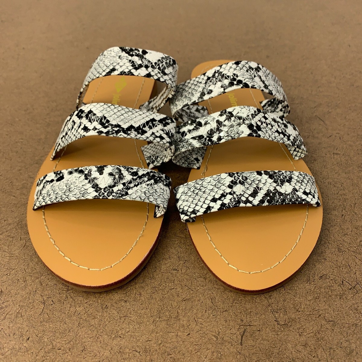 Jolimall Women's Shoe Size Snakeskin Strap Slip On Flat