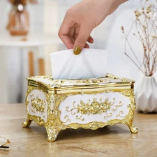 Home Decor European Desktop Tissue Box Napkin Paper Holder Hotel Towels Case
