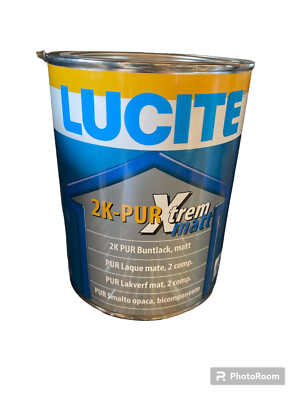 (22,16 /L) Lucite 2K Xtrem matt weiß 900ml