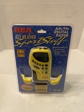 RCA All Weather Sportstuff AM/FM Digital Radio Portable Yellow RP-1580A