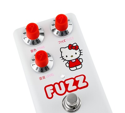 Fender Hello Kitty White Fuzz Pedal Fuzz Distortion Effects Pedal