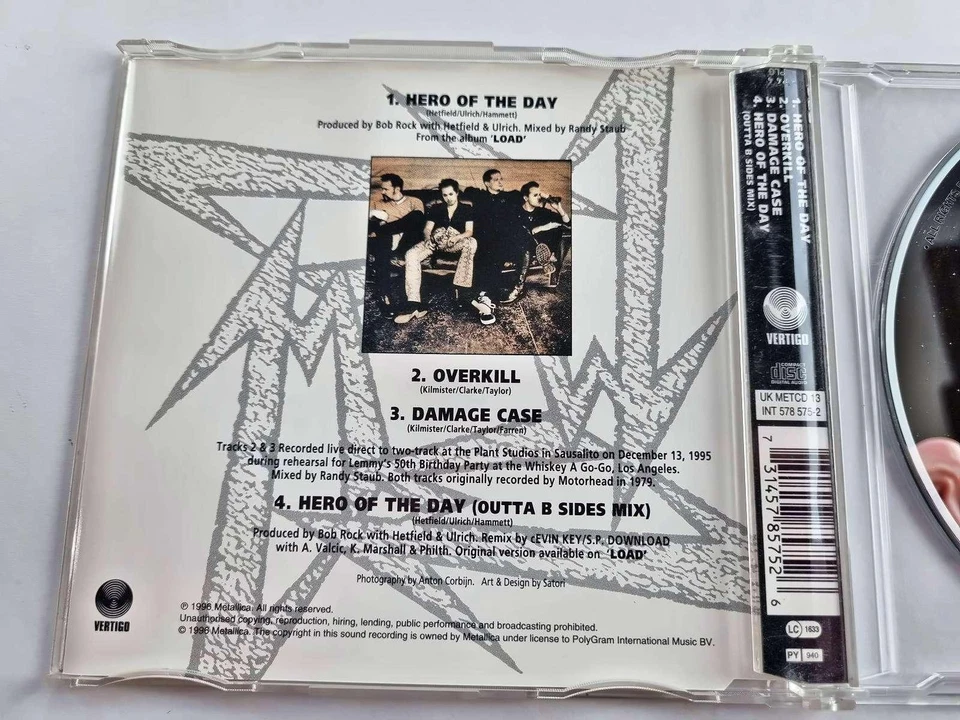 Metallica - Hero Of The Day CD Maxi Europe - Bild 2 von 4