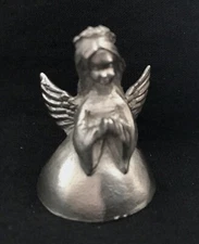 Pewter Radcliffe Guardian Angel Praying  Silver Metal Figurine Statue O