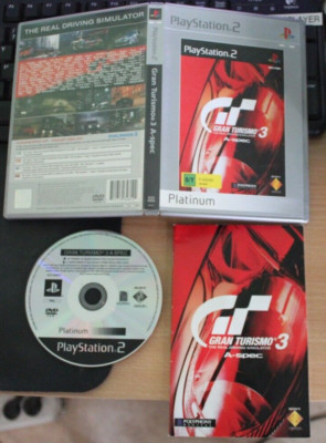 Gran Turismo 3: A-spec - v2.00 - CIB - PS2 - Platinum - PAL - (2001)